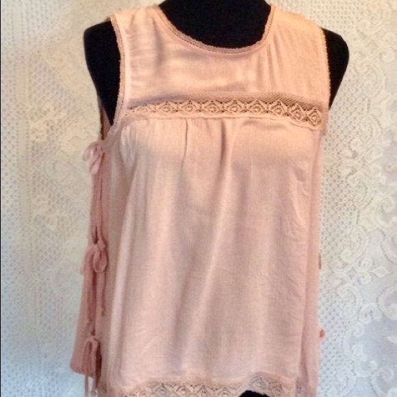 Maurices |  Sleeveless Blush Pink Rayon Top - Picture 11 of 11